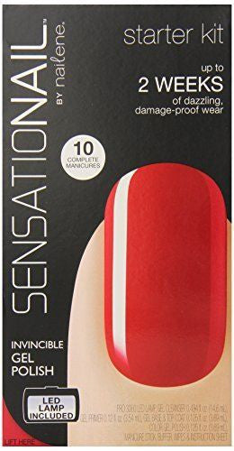 Sensationail gel polish starter kit - scarlet red