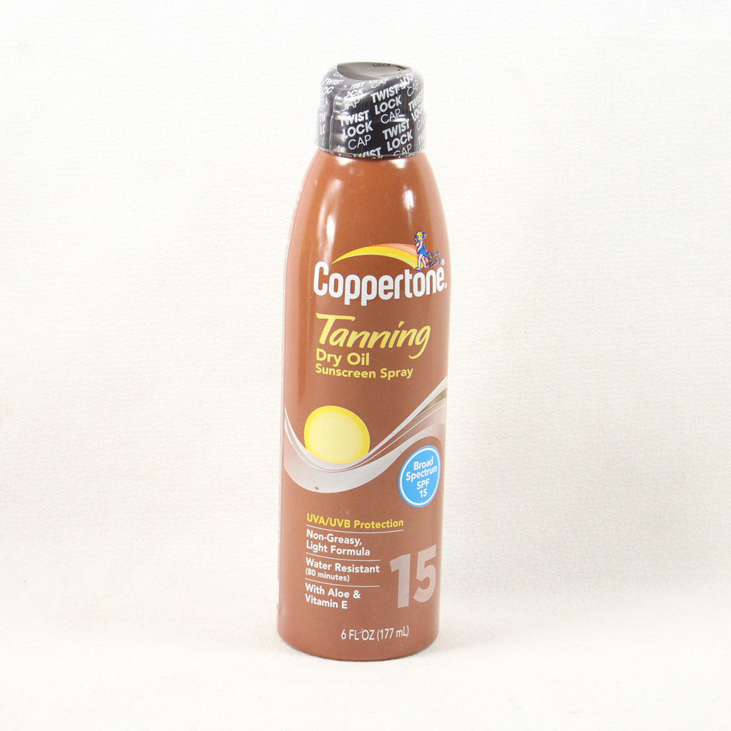 Coppertone Tanning Continuous Spray SPF 15, 6 Fluid Ounce