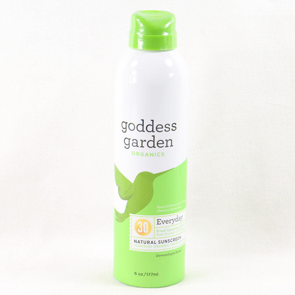 Goddess Garden Everyday SPF 30 Natural Sunscreen, Continuous Spray, 6-Ounce