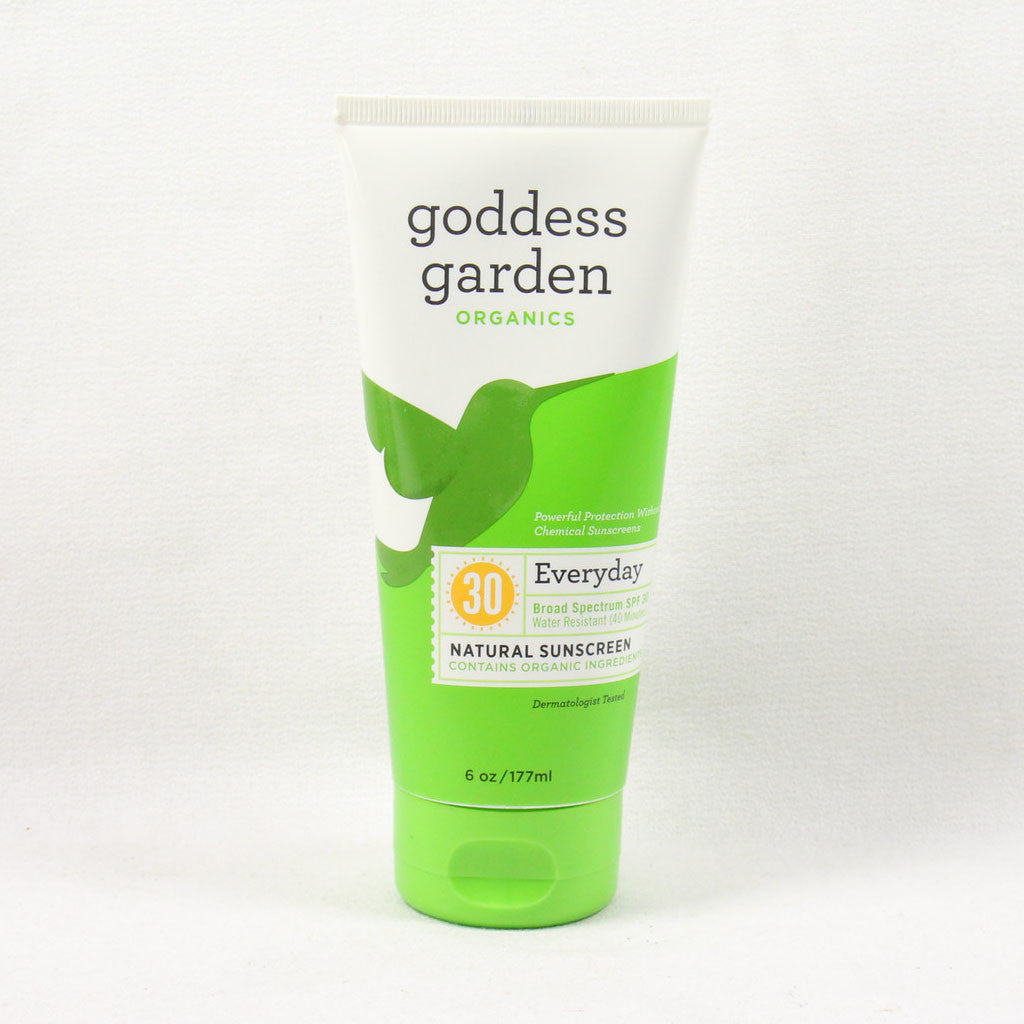 Goddess Garden Everyday SPF 30 Natural Sunscreen, Lotion, 6-Ounce