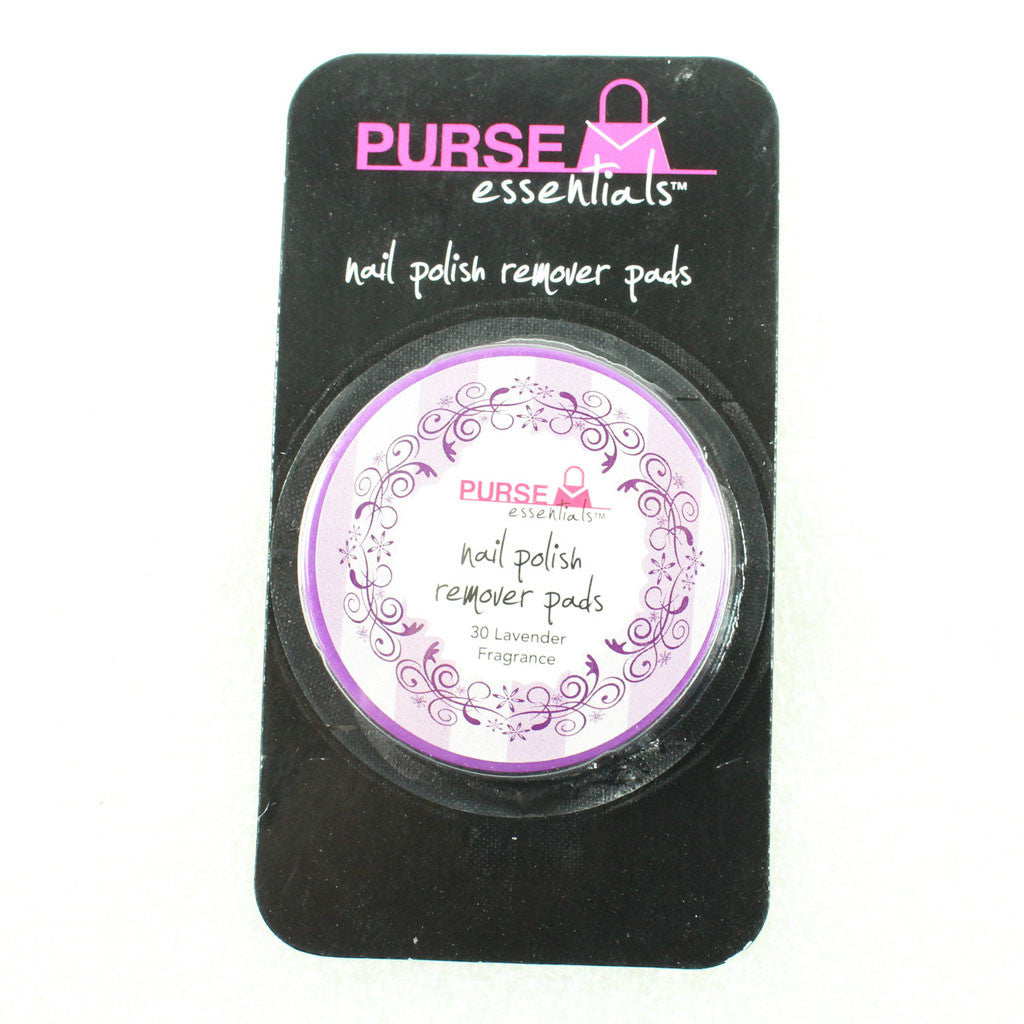 PURSE ESSENTIALS Nail Polish Remover Pads,Lavender Fragrance,pk of 30