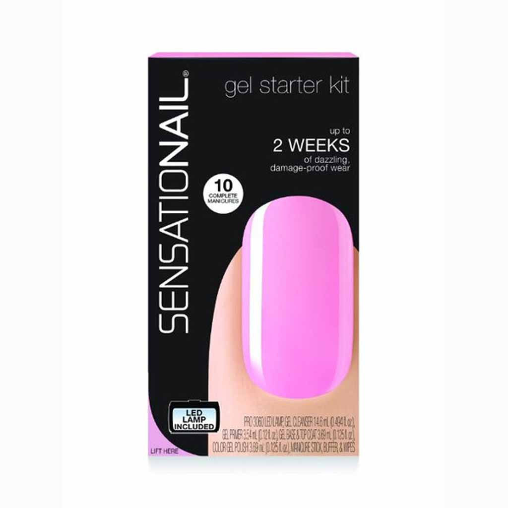 Sensationail gel polish starter kit - pink chiffon