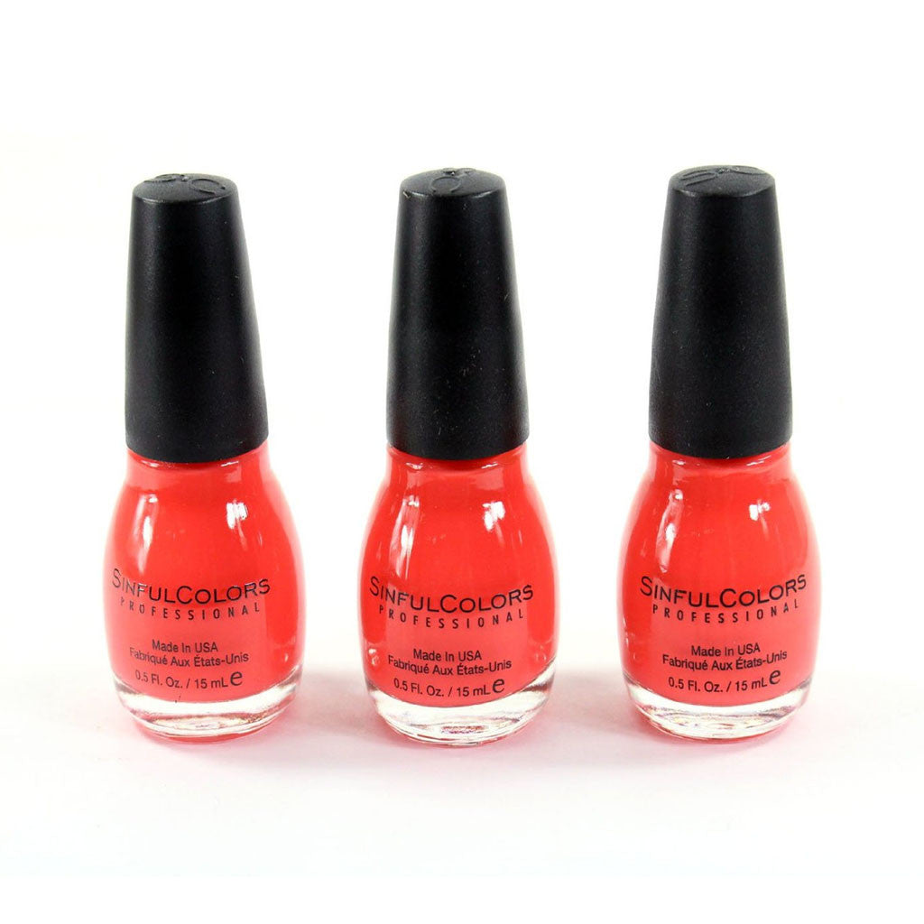 Lot of 3 Sinful Colors Professional Nail Polish (Boogie Night)