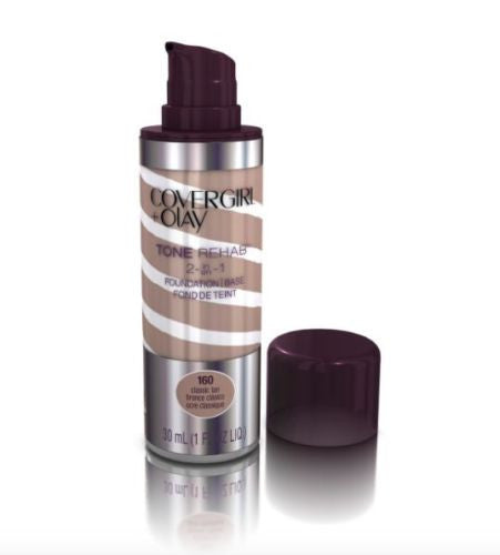 COVERGIRL & OLAY Tone Rehab 2 In 1 Foundation 160 Classic Tan