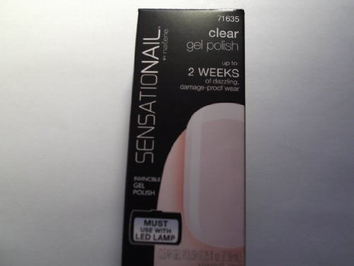 Sensationail Color Gel Polish Clear 71635 0.25 Fl. Oz.