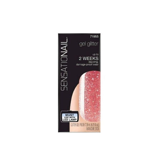 SensatioNail Quick Drying Gel Nail Polish (rose gold glitter)