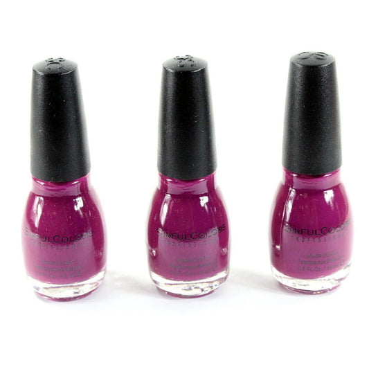 Lot of 3 Sinful Colors Professional Nail Polish (Fig)