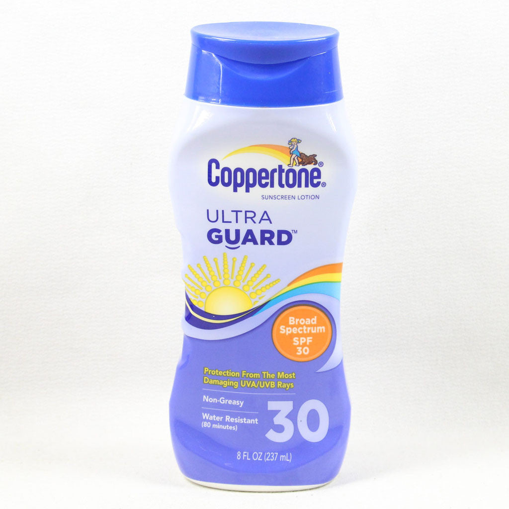 Coppertone ultraGuard Sunscreen Lotion, UVA/UVB Protection, SPF 30, 8-Ounce Bottle