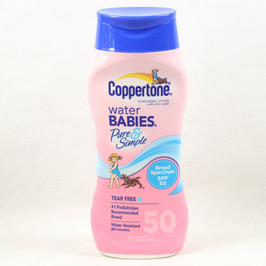 Coppertone Water Babies Pure & Simple Sunscreen Lotion SPF 50 8.0 oz.