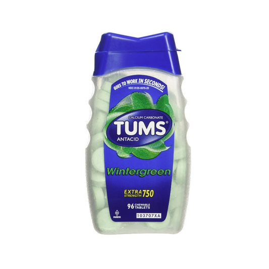 Tums E-X Extra Strength Antacid, Wintergreen - 96 ea