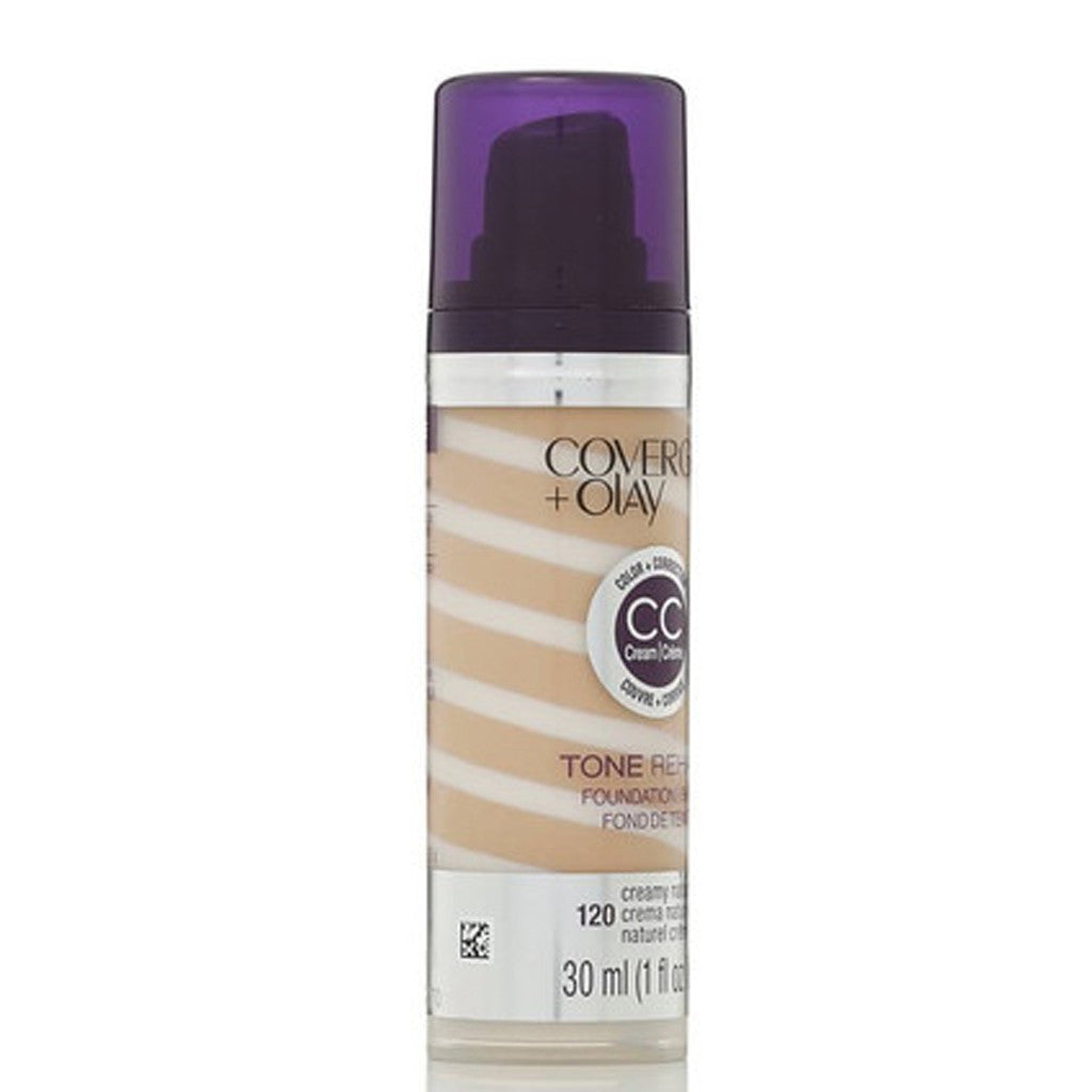 CoverGirl & Olay Tone Rehab 2-in-1 Foundation/Base, Creamy Natural 120 - 1 fl oz bottle
