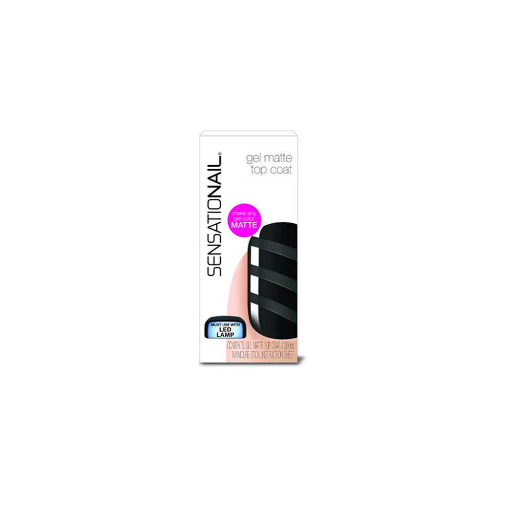 SensatioNail .25floz Gel Matte Top Coat 73010 Clear