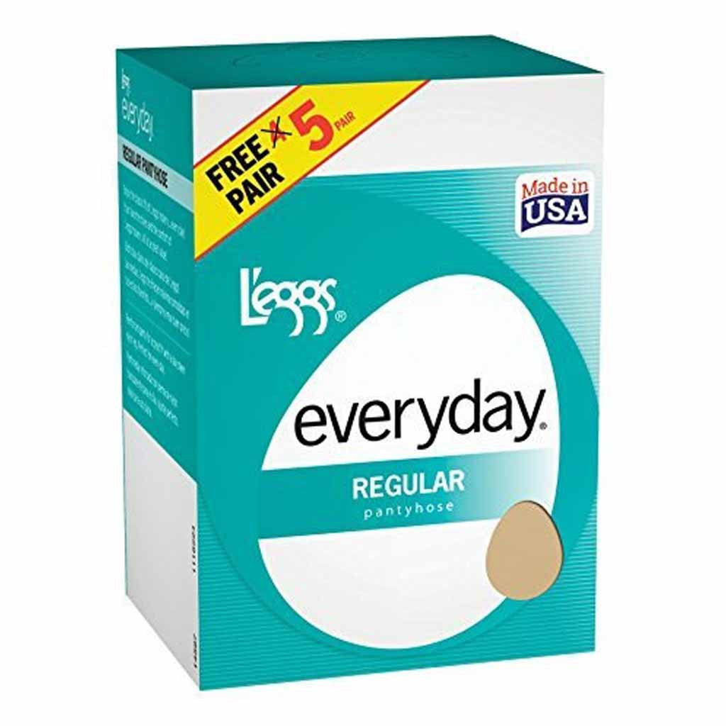 Legg's Every Day Regular Panty Hose 5 Pair Box-Nude-B