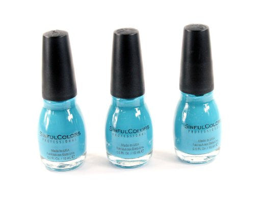 Lot of 3 Sinful Colors Professional Nail Polish (Savage)