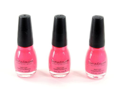 Lot of 3 Sinful Colors Professional Nail Polish Enamel (DareDevil)