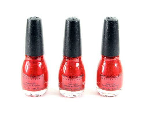 Lot of 3 Sinful Colors Professional Nail Polish (Under18)