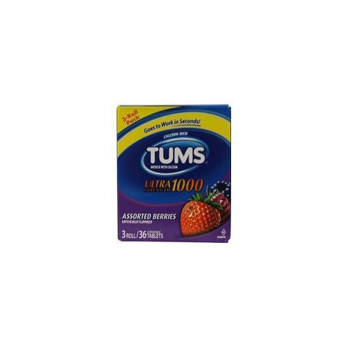 Have one to sell? Sell now Tums Ultra Strength 1000 Antacid with Calcium Chewable Tablets Assorted Berries